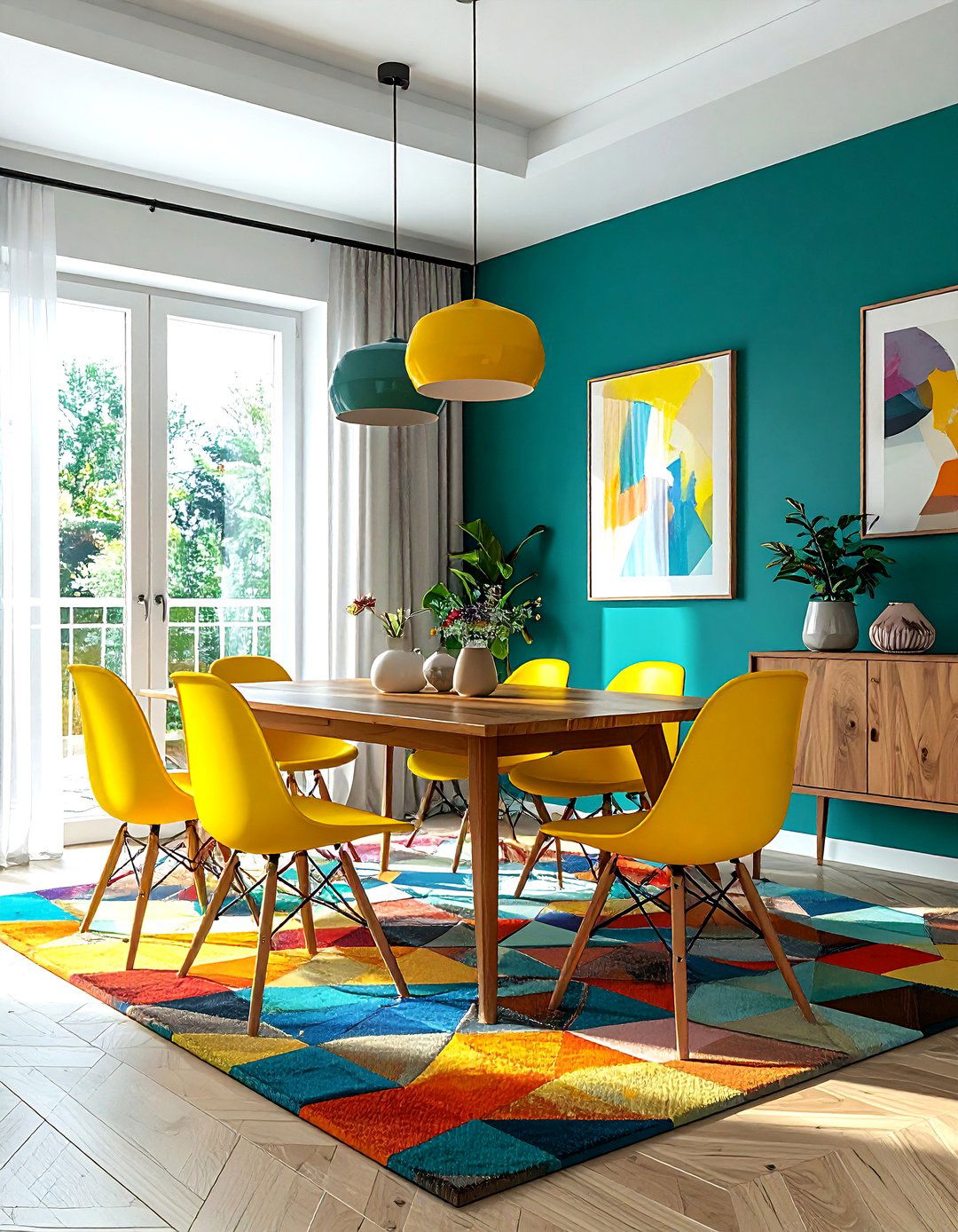 Colorful Interior - 30 amazing dining room ideas