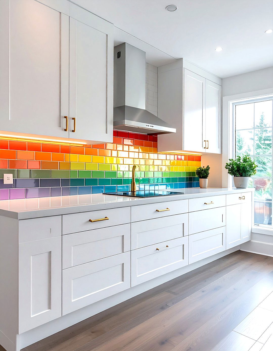 Colorful Kitchen Backsplash - 30 rainbow decor ideas