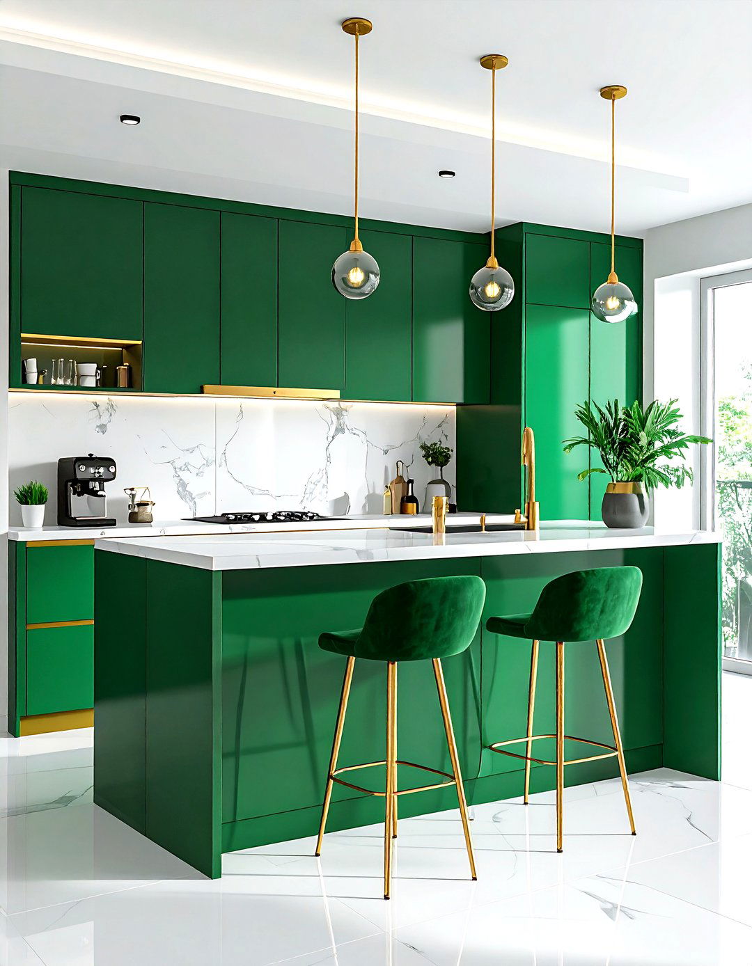 Colorful Kitchen Bar Cabinet - 30 kitchen home bar ideas