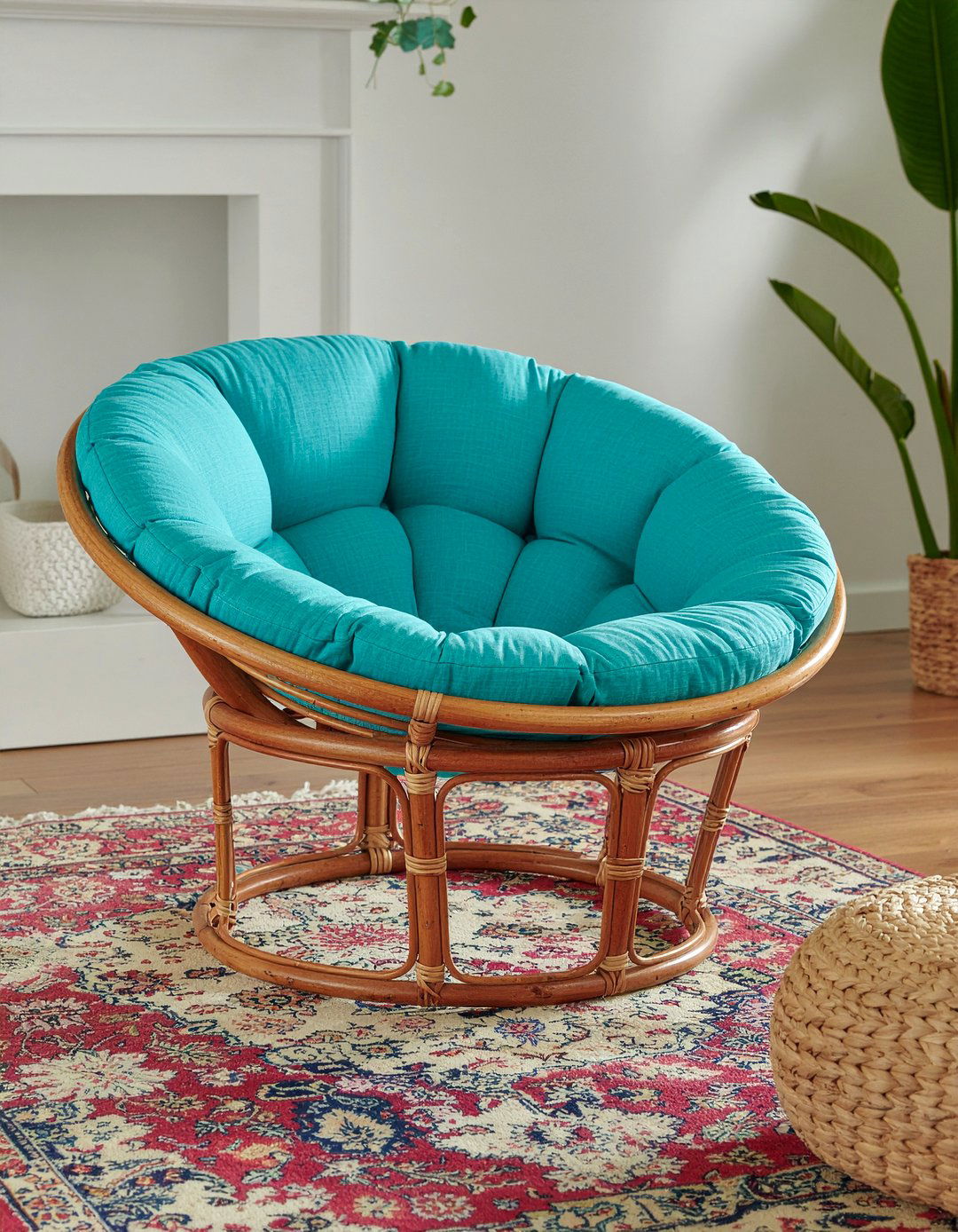 Colorful Papasan Chair Cushion - 30 living room papasan chair ideas