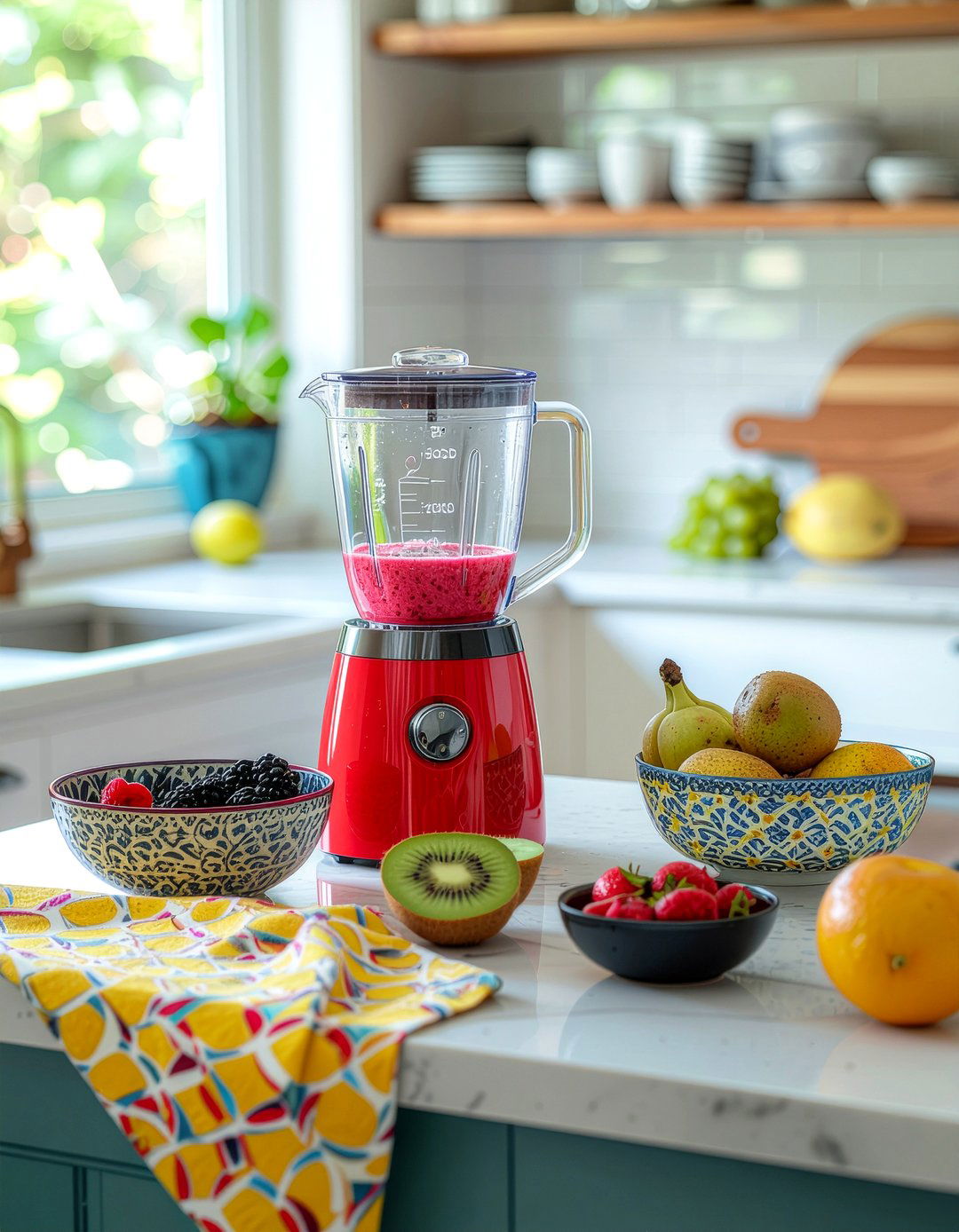Colorful Smoothie Station Decor - 30 kitchen smoothie station ideas