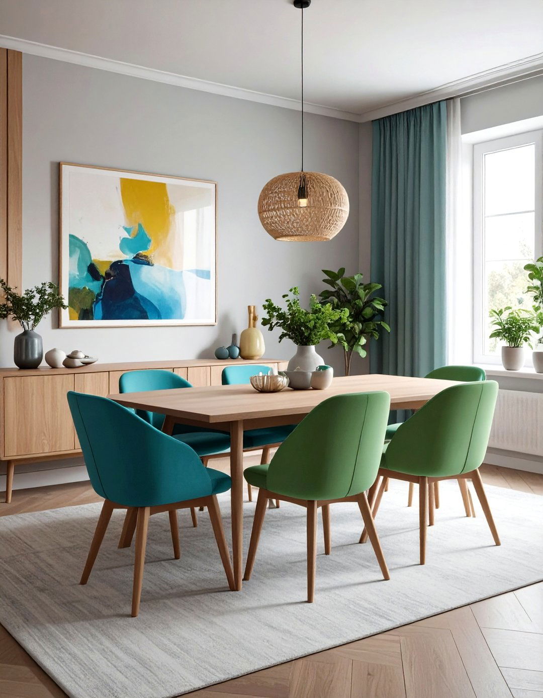 Colorful Swedish Dining Room - 30 Swedish dining room ideas