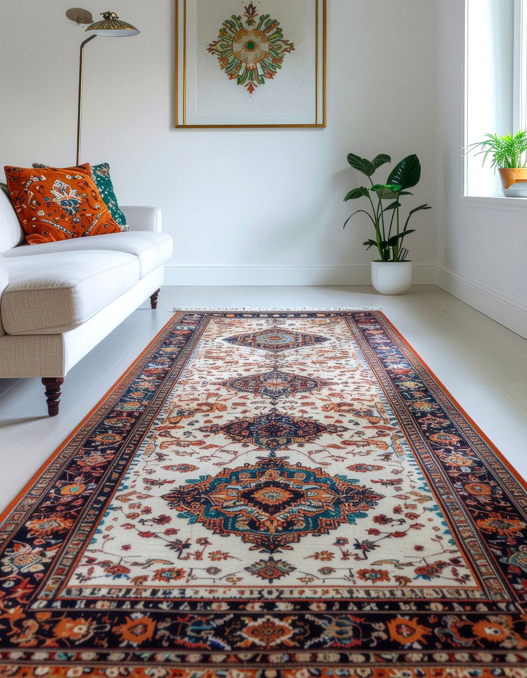 Colorful Turkish Runner - 30 living room runner rugs