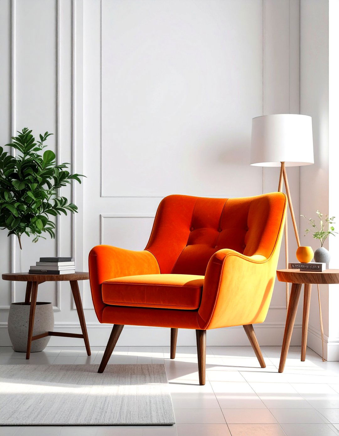 Colorful accent chair - 30 living room statement piece ideas