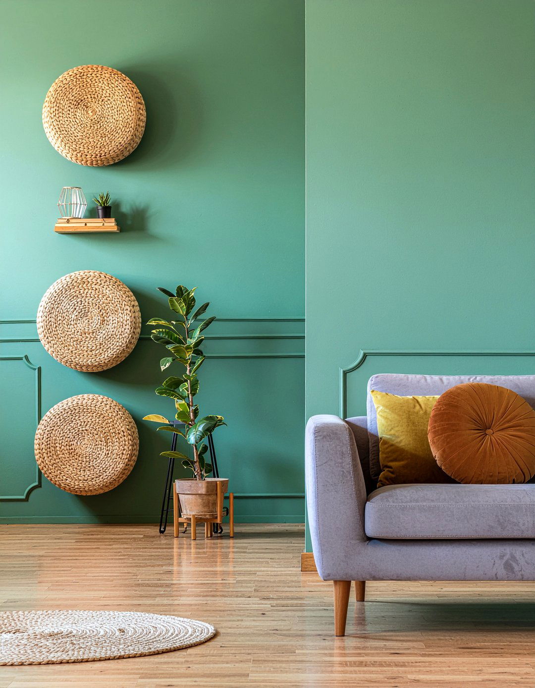 Colorful accent wall - 30 teen hangout living room ideas