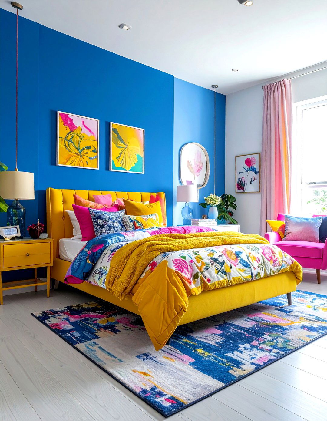 Colorful bedroom - 30 teen room decor ideas