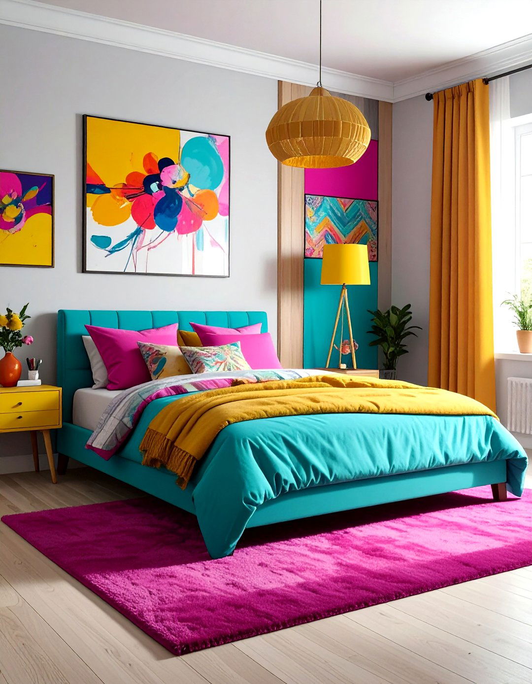 Colorful bedroom - 30 teen bedroom ideas