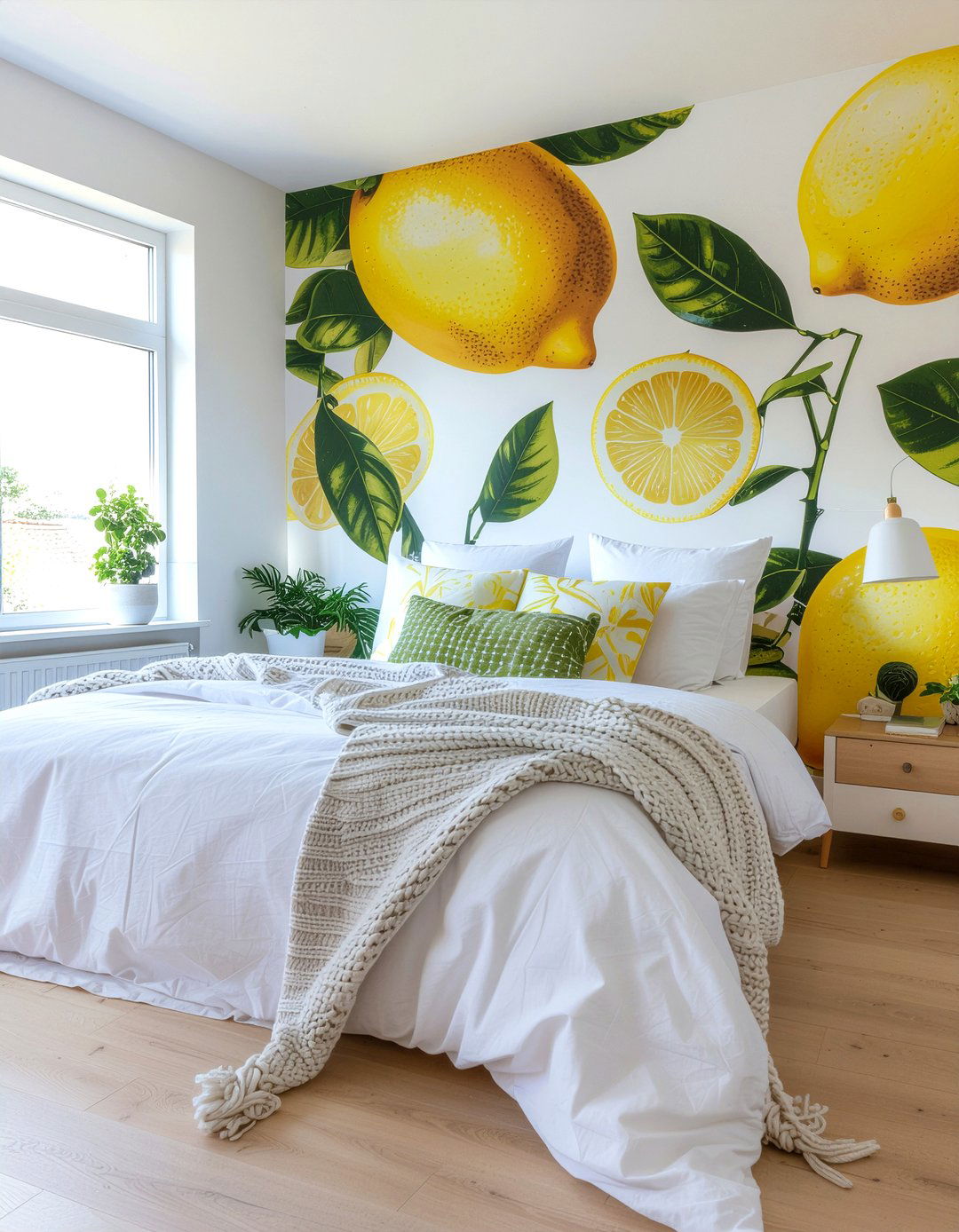 Colorful botanical wallpaper - 30 bedroom bold wallpapers