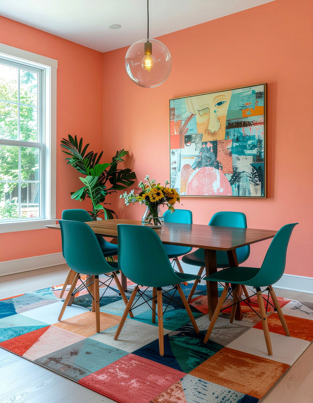 Colorful dining room - 30 dining room transformation ideas