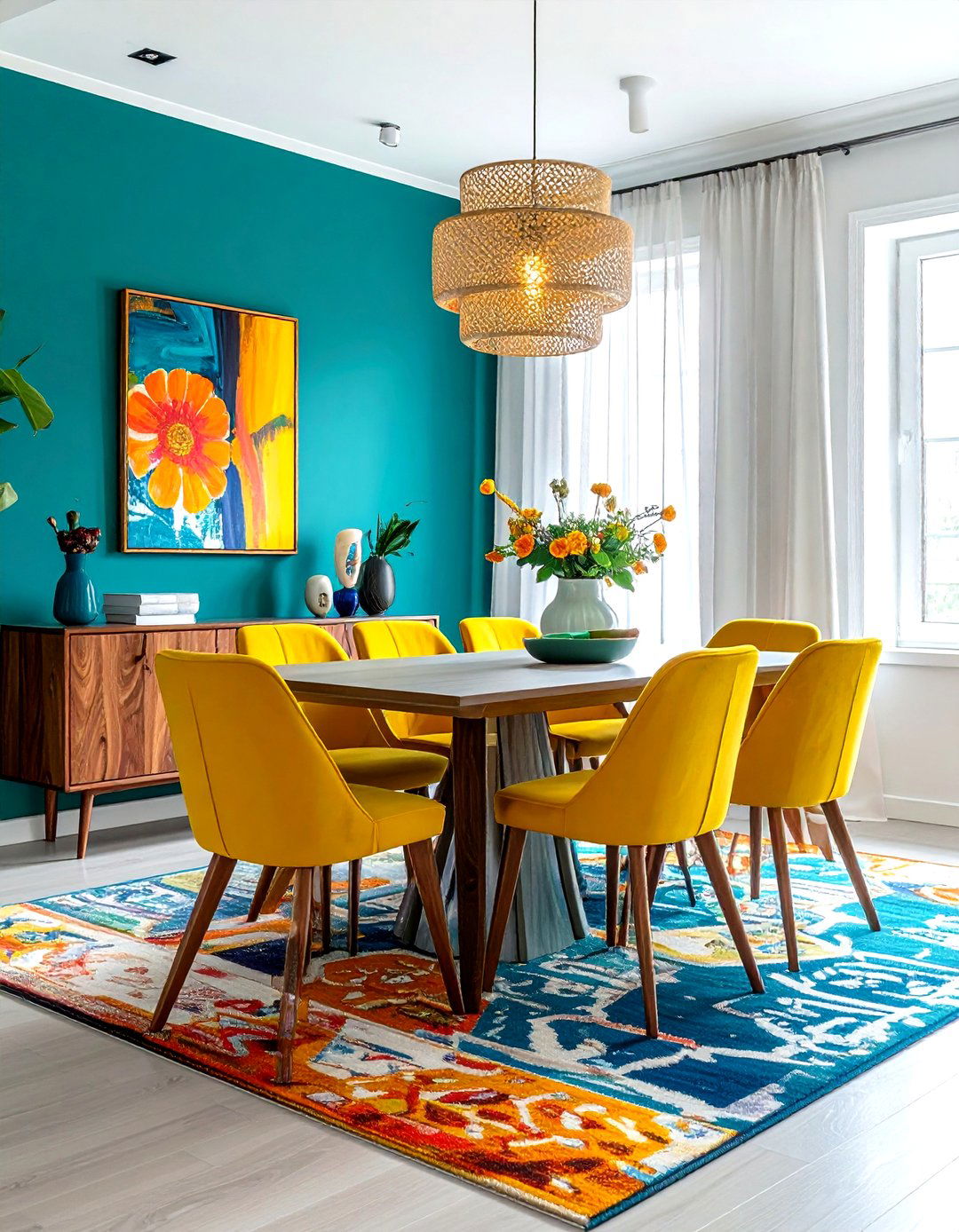 Colorful dining room - 30 welcoming dining room ideas