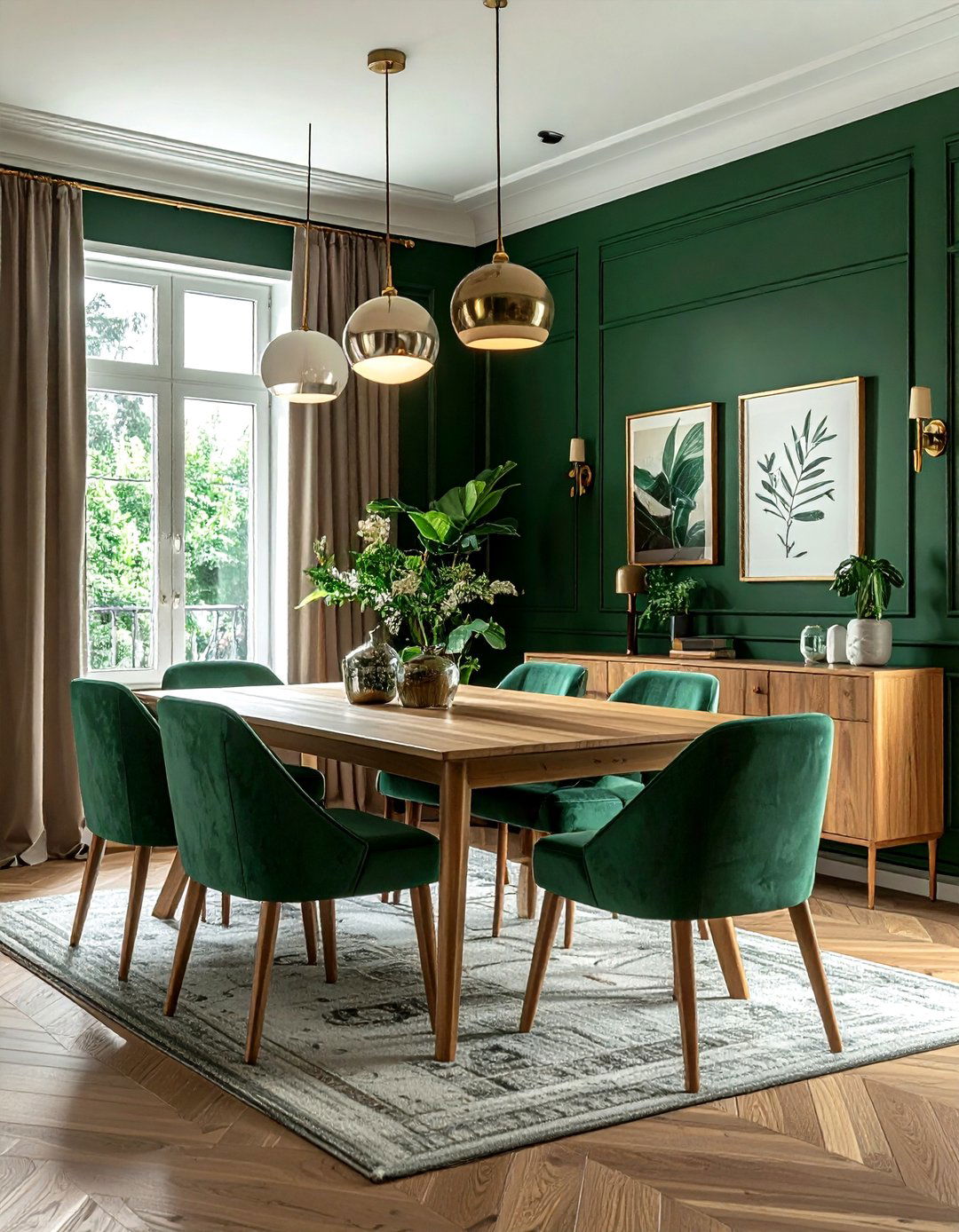 Colorful dining room walls - 30 dining room family gathering ideas