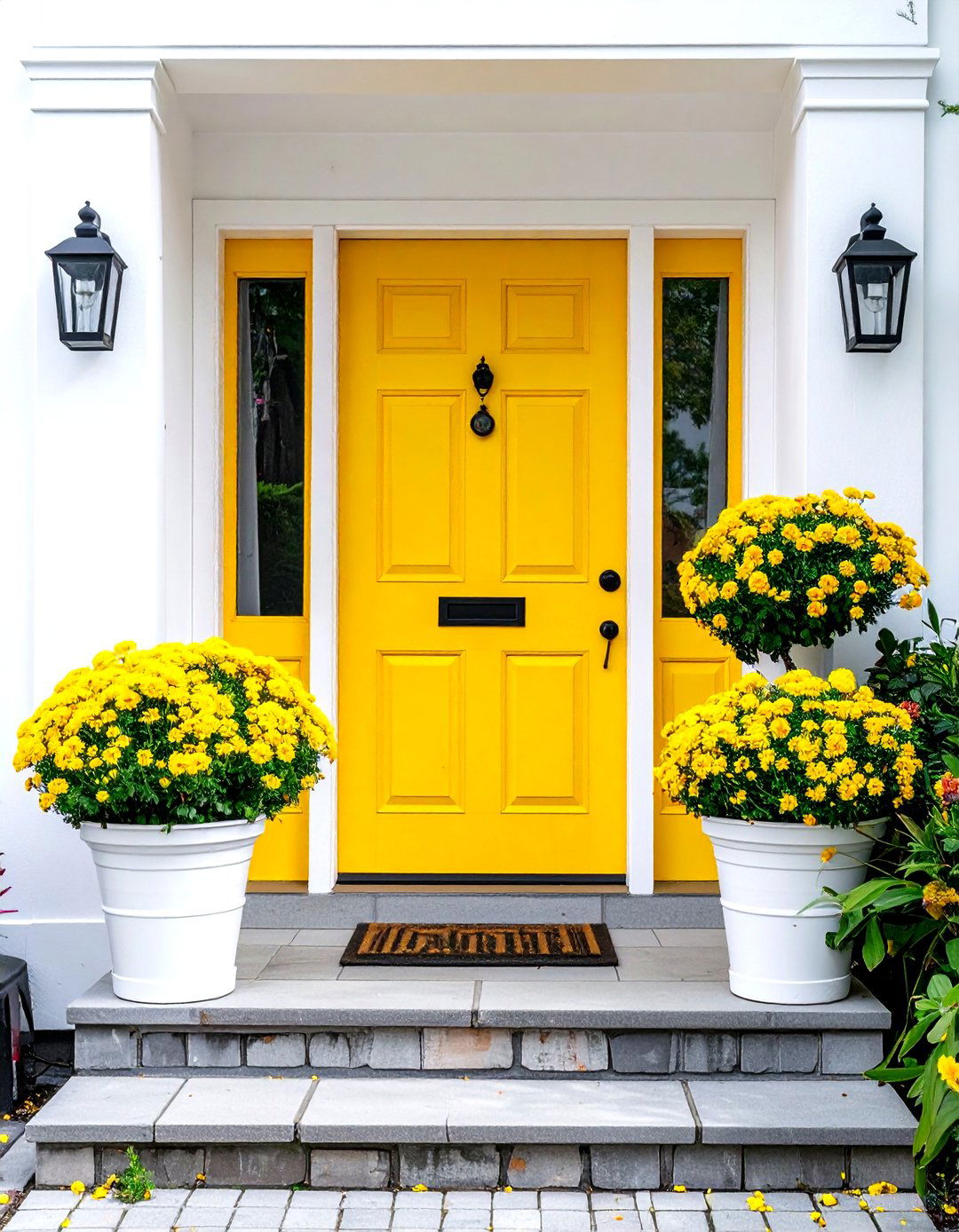 Colorful front door - 30 porch decor ideas