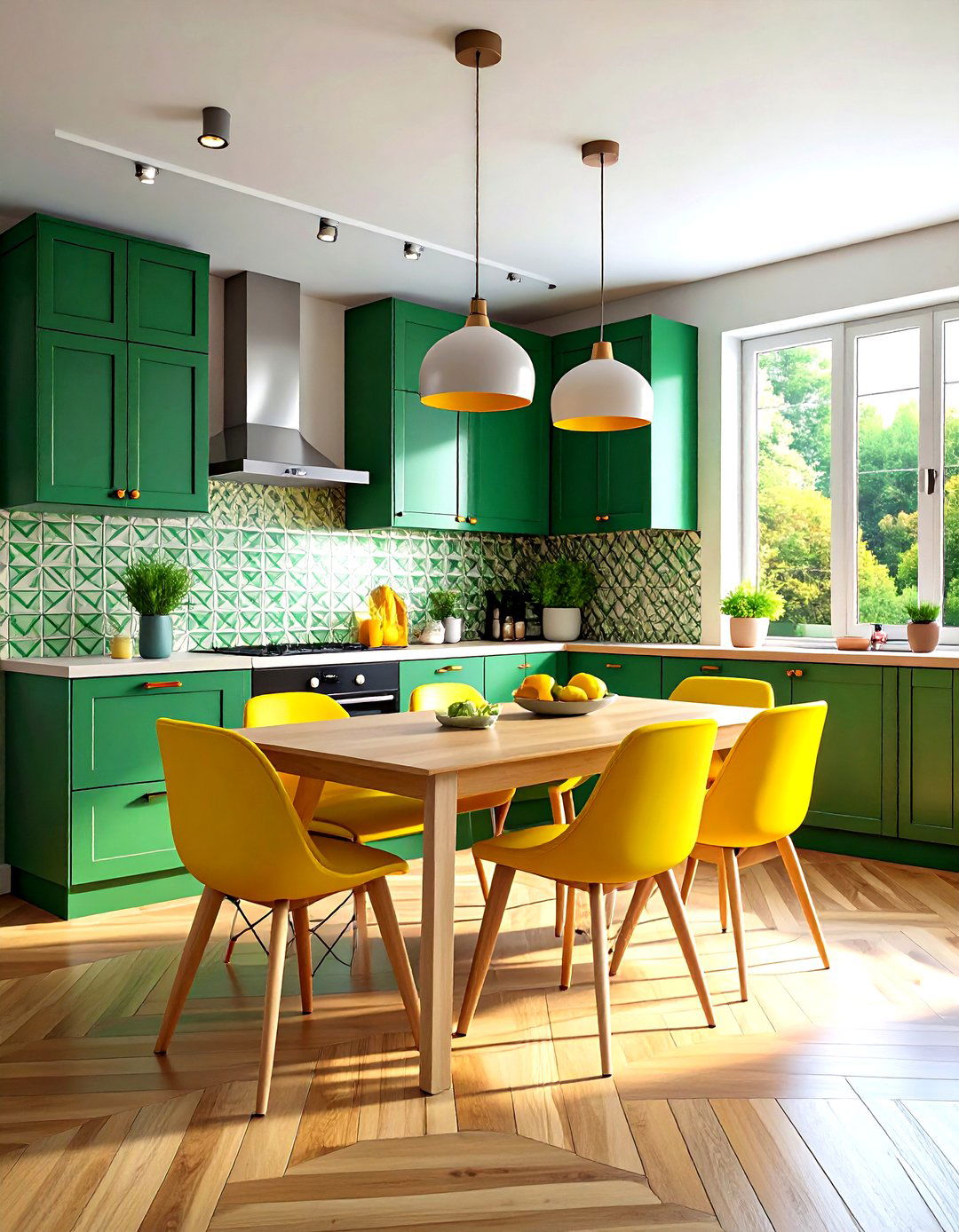 Colorful kitchen dining room - 30 kitchen dining combo ideas