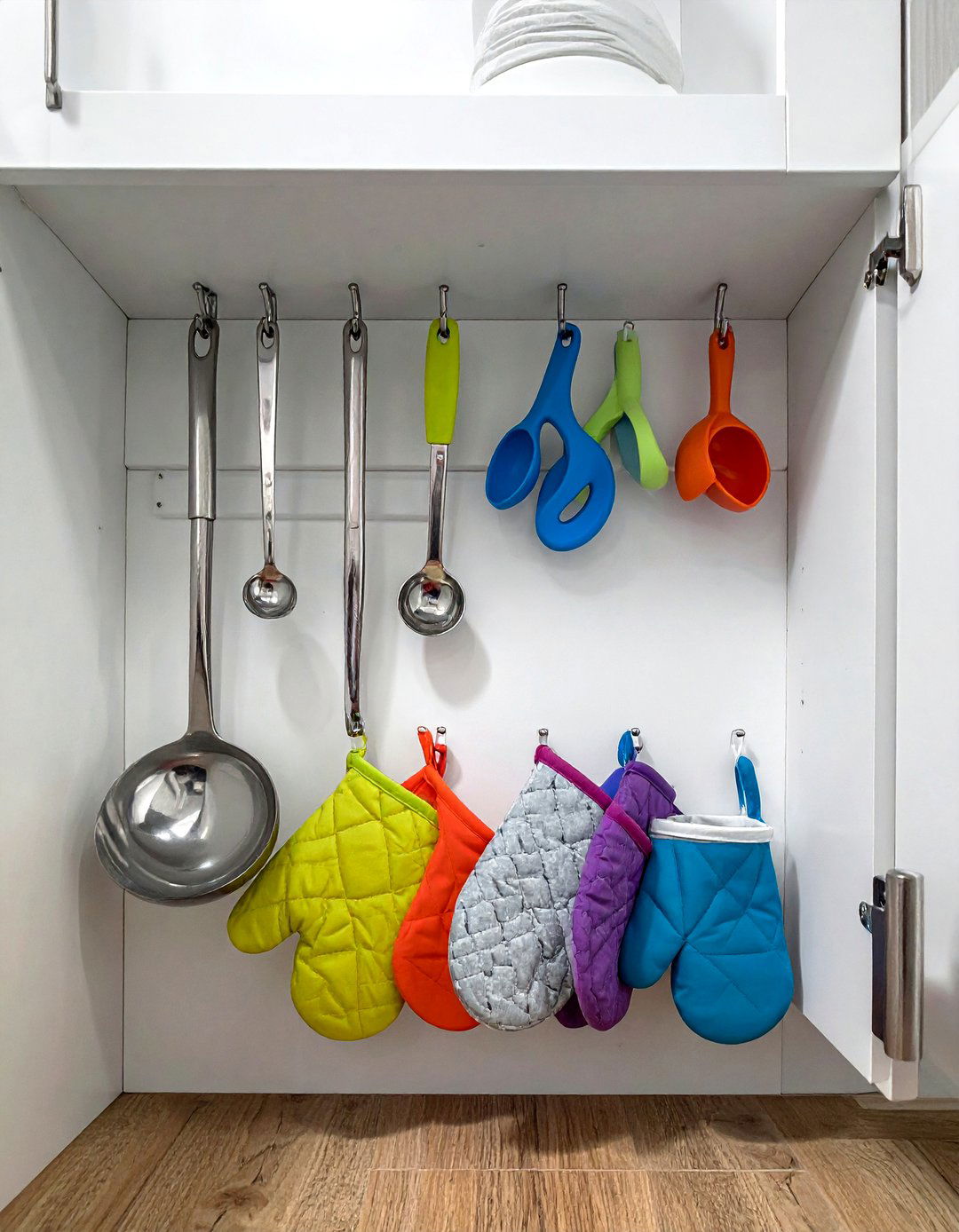 Command Hook Organization - 30 small kitchen organization ideas