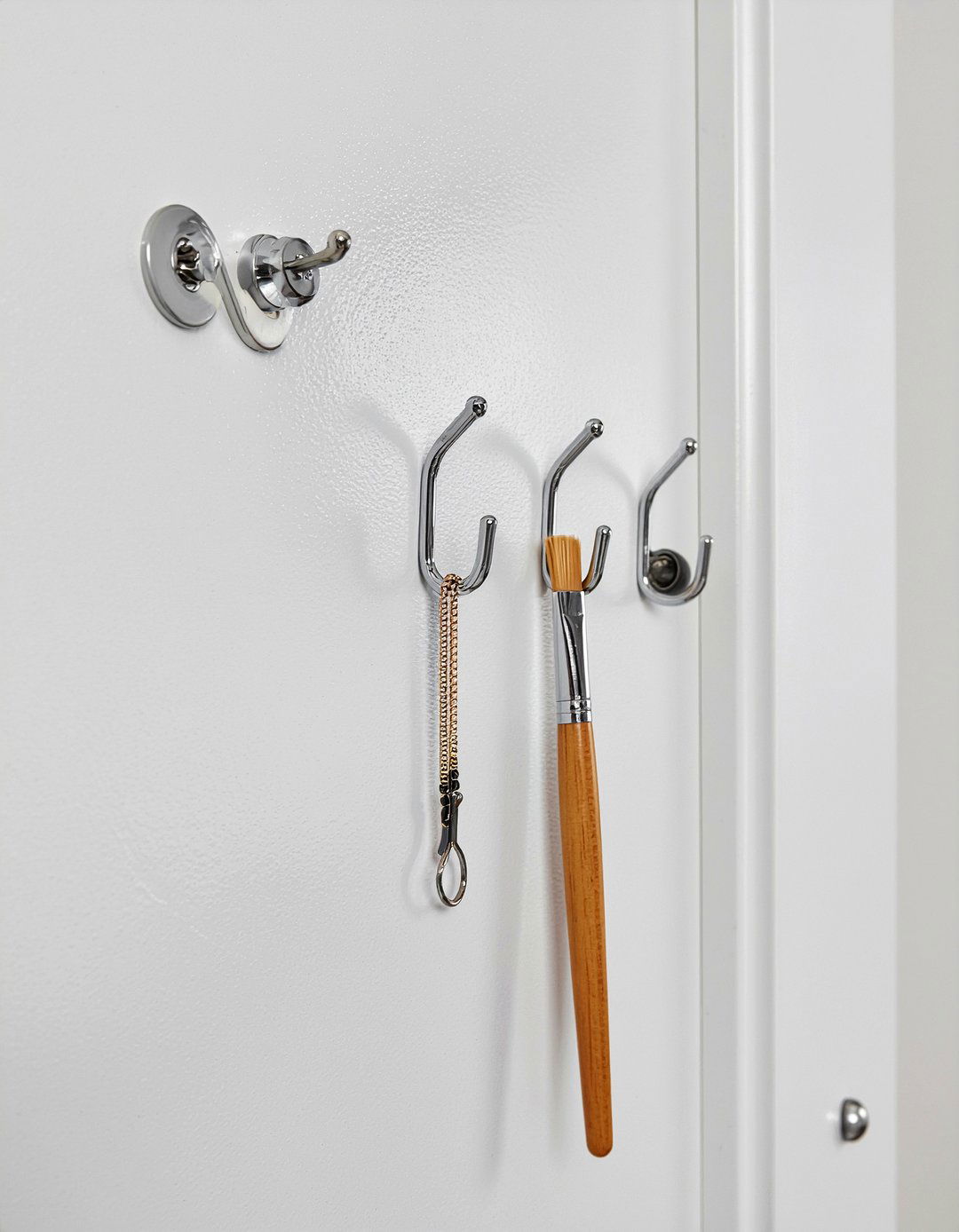 Command Hook Storage - 30 bathroom cabinet organizer ideas