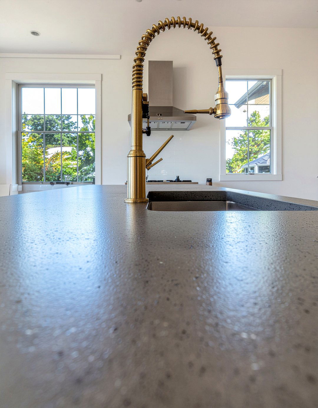 Commercial Style Brass Faucet - 30 brass kitchen faucet ideas