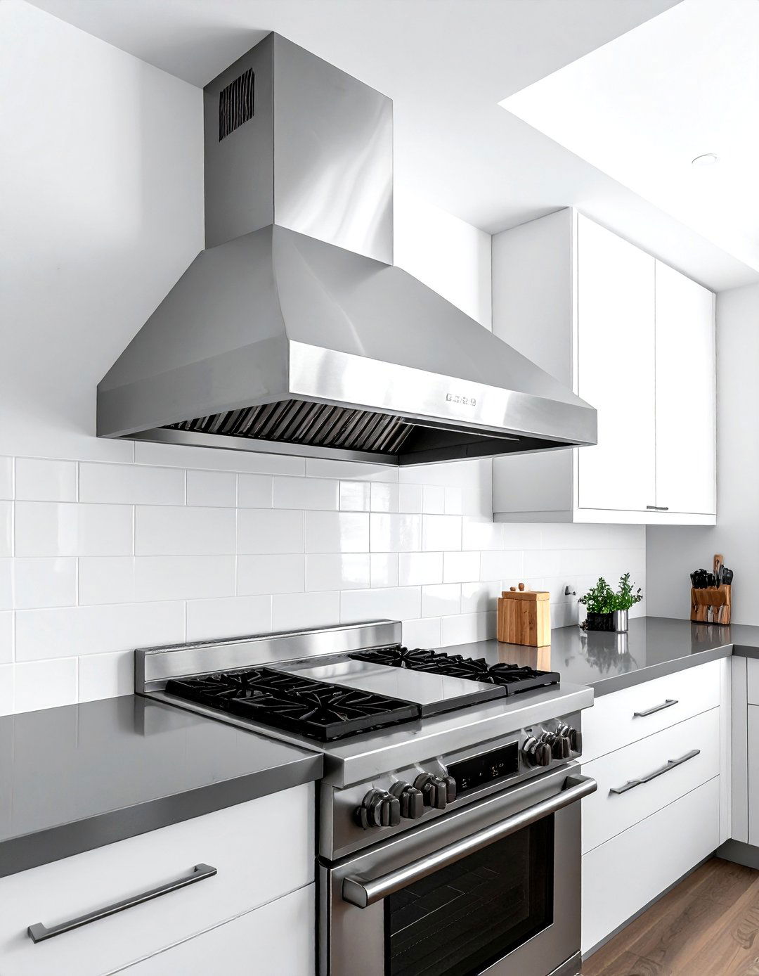 Commercial Style Range Hood - 30 under cabinet hood kitchen ideas