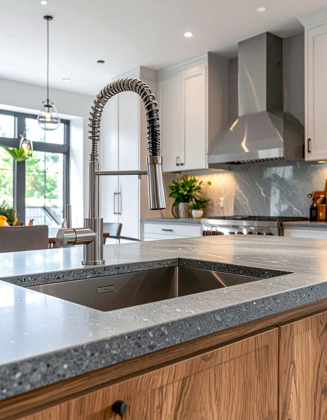 Commercial style nickel kitchen faucet - 30 nickel kitchen faucet ideas