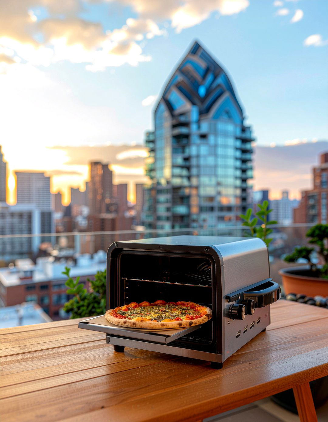 Compact Balcony Pizza Oven - 30 outdoor kitchen pizza oven ideas
