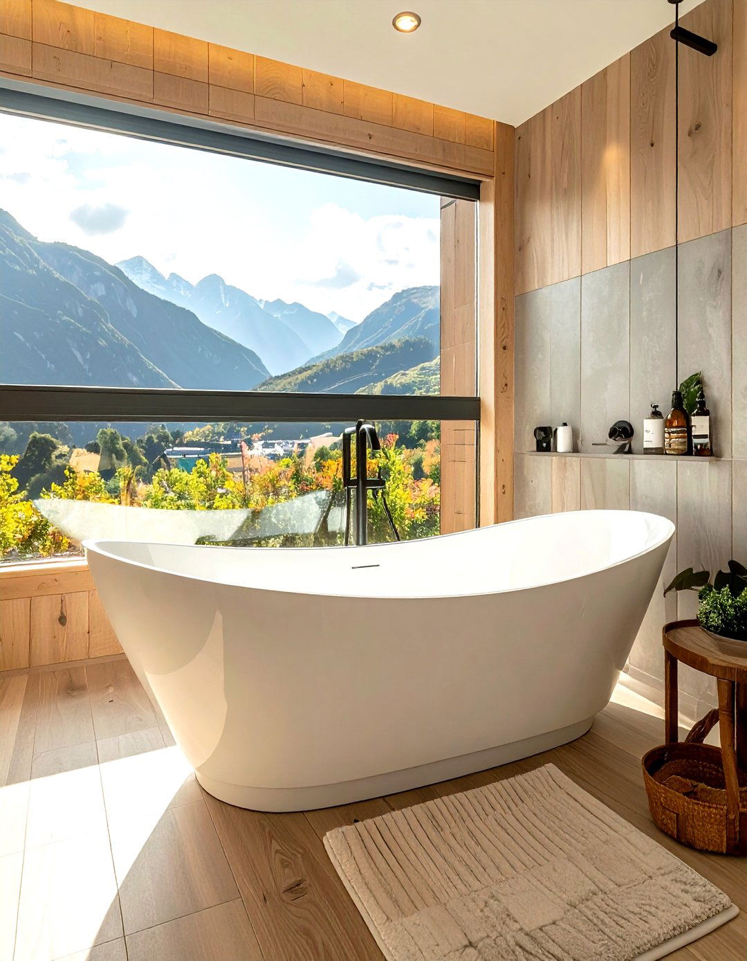 Compact Bathtub - 30 studio apartment bathroom ideas