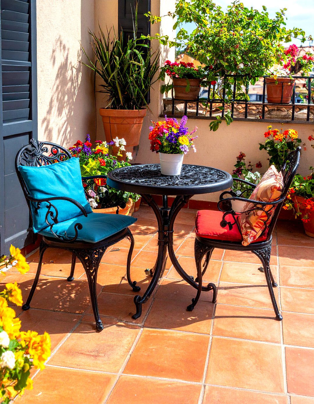 Compact Bistro Set - 30 small space dining ideas