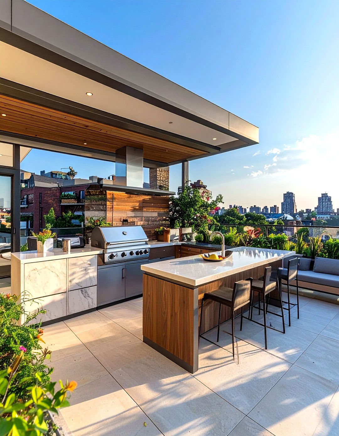 Compact Outdoor Kitchen - 30 backyard kitchen ideas