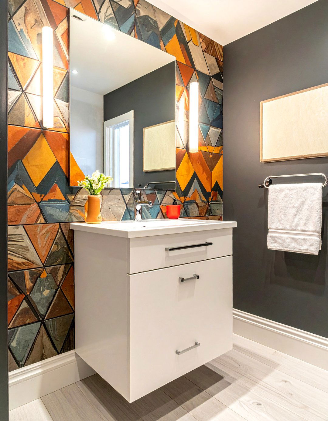 Compact Powder Room Vanity - 30 small bathroom vanity ideas