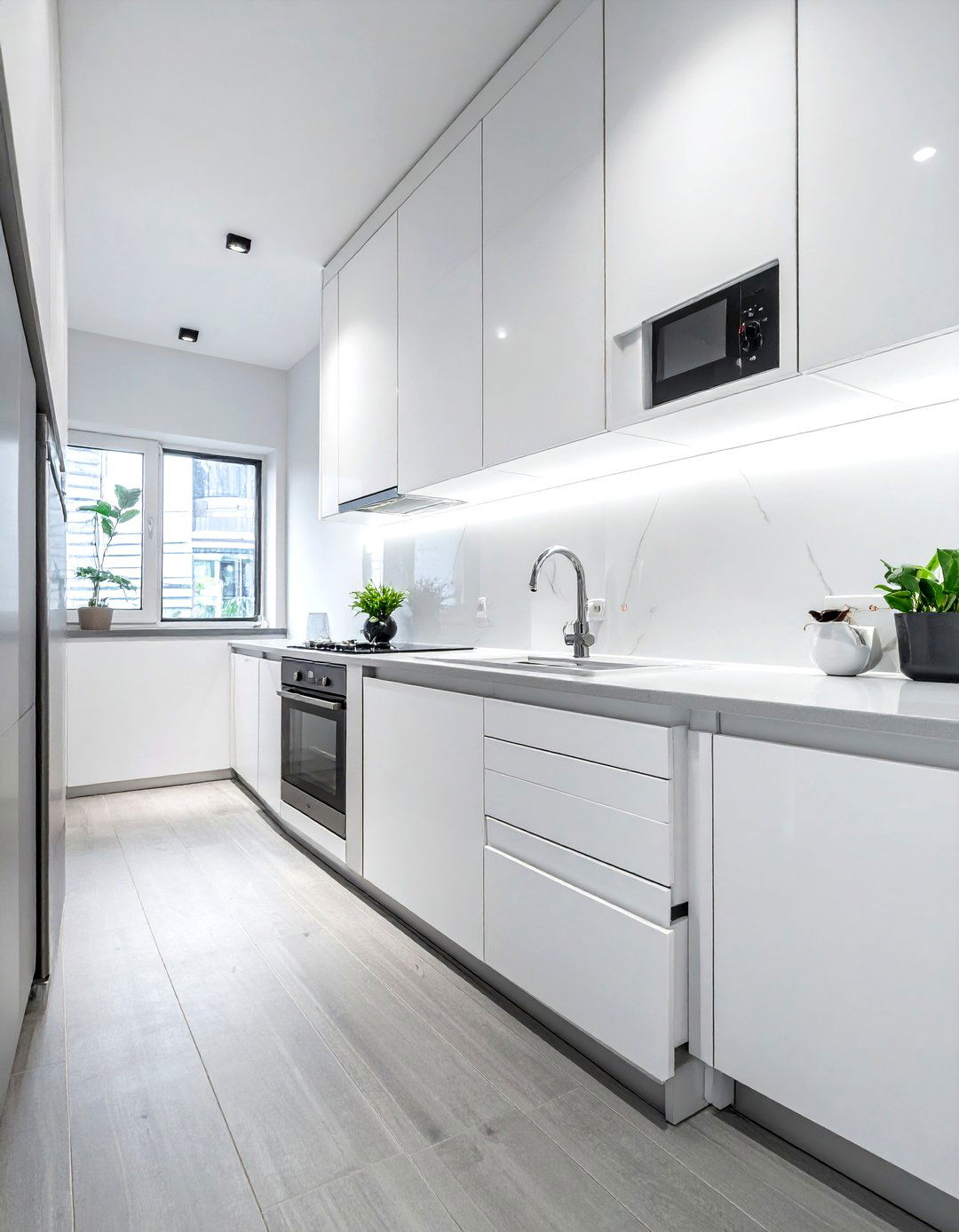 Compact galley kitchen - 30 galley kitchen ideas