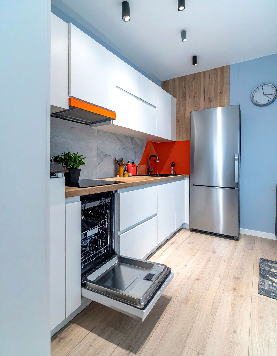 Compact kitchen appliances - 30 townhouse kitchen ideas