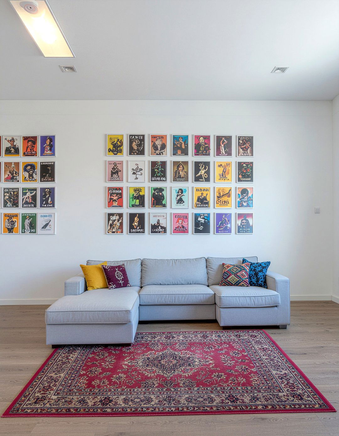 Concert Poster Gallery - 30 music themed living room ideas