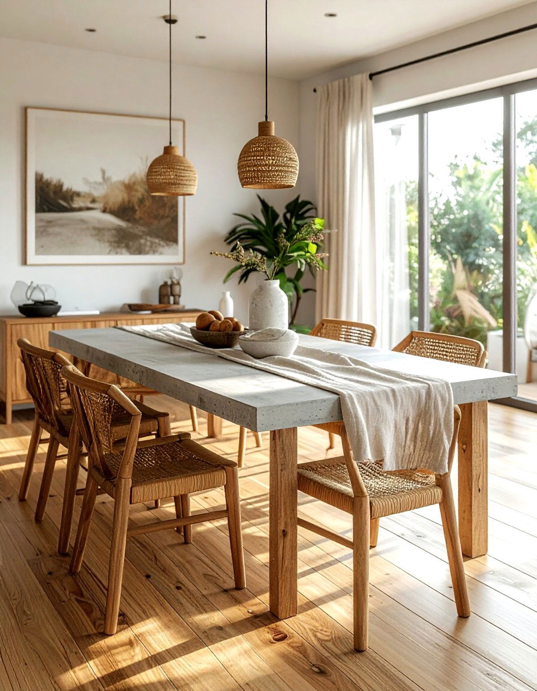Concrete And Wood Dining Table - 30 concrete dining table ideas