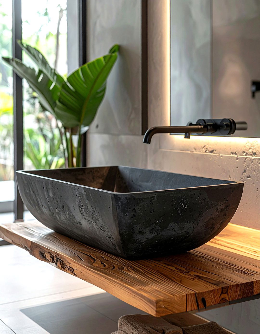 Concrete Basin - 30 bathroom sink ideas