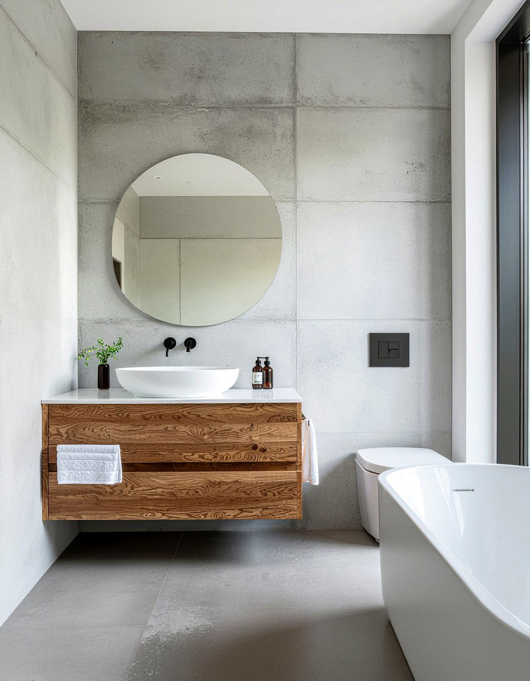 Concrete Bathroom - 30 luxury bathroom ideas