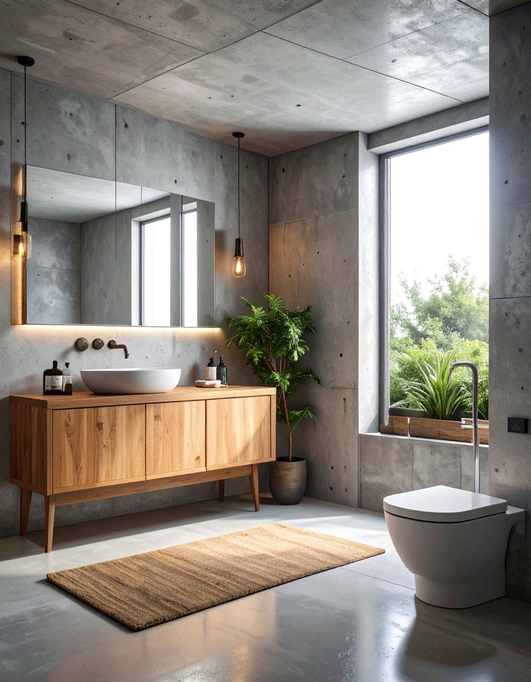 Concrete Bathroom - 30 unique bathroom ideas
