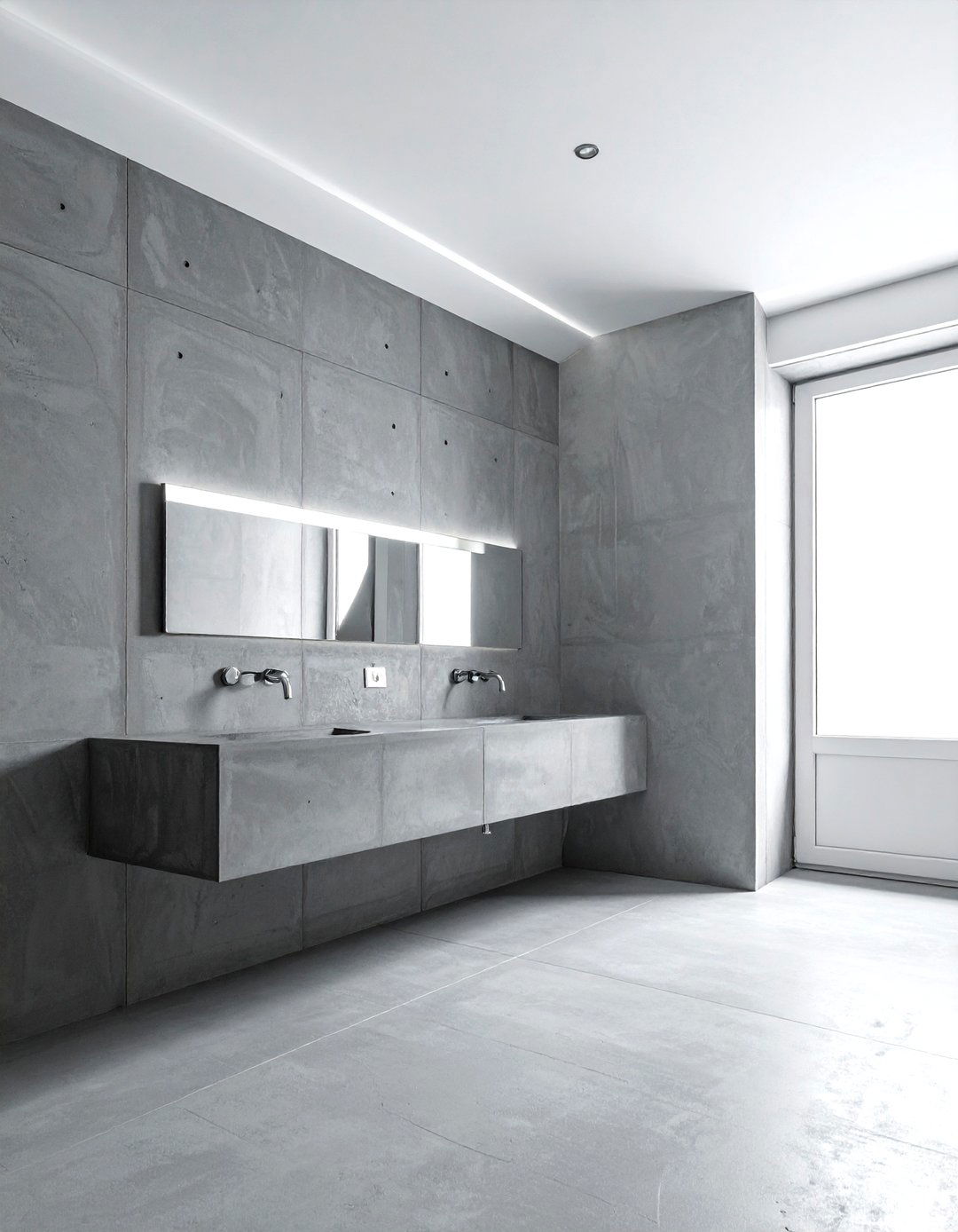 Concrete Bathroom Finish - 30 natural bathroom ideas