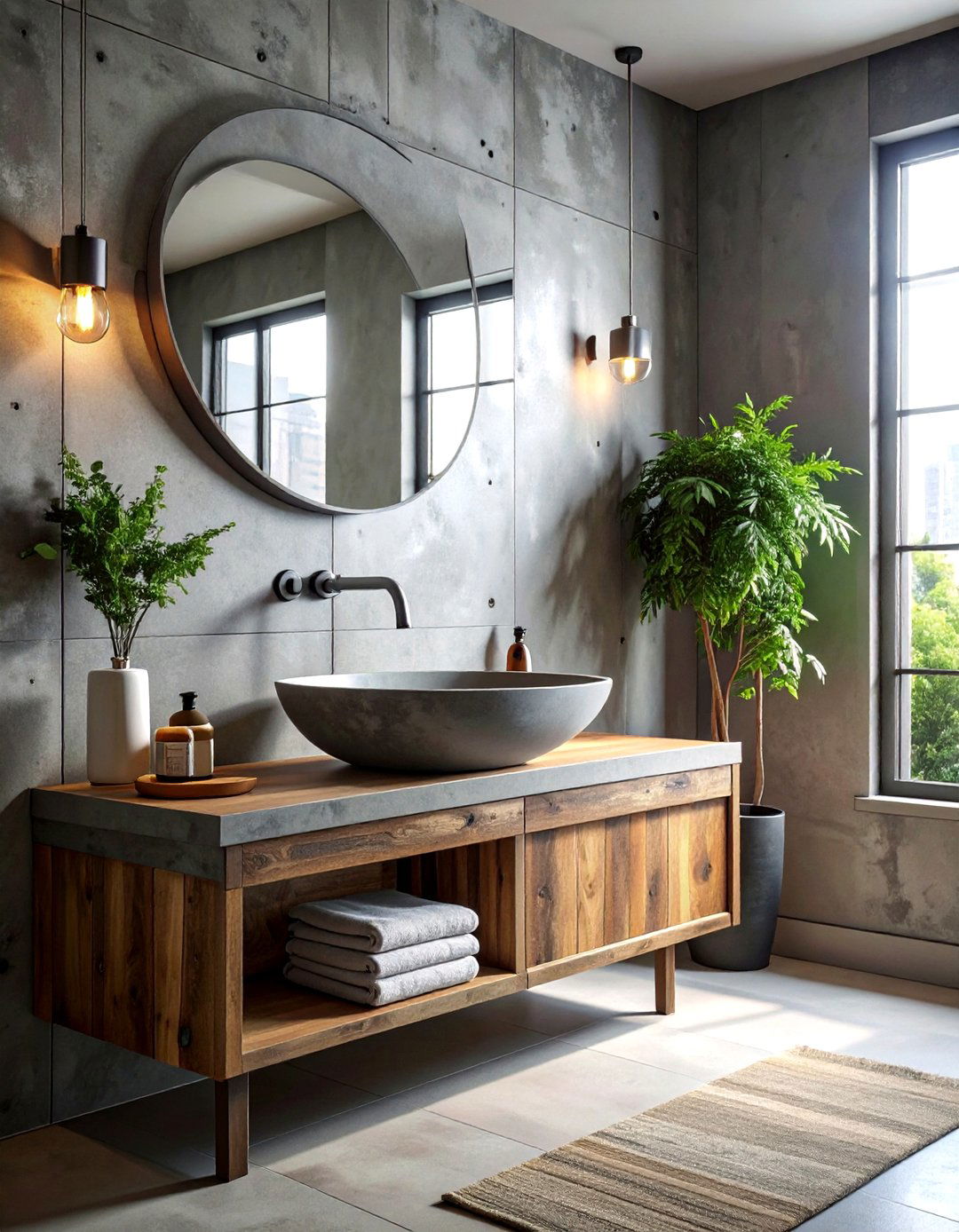 Concrete Bathroom Sink - 30 trending bathroom ideas
