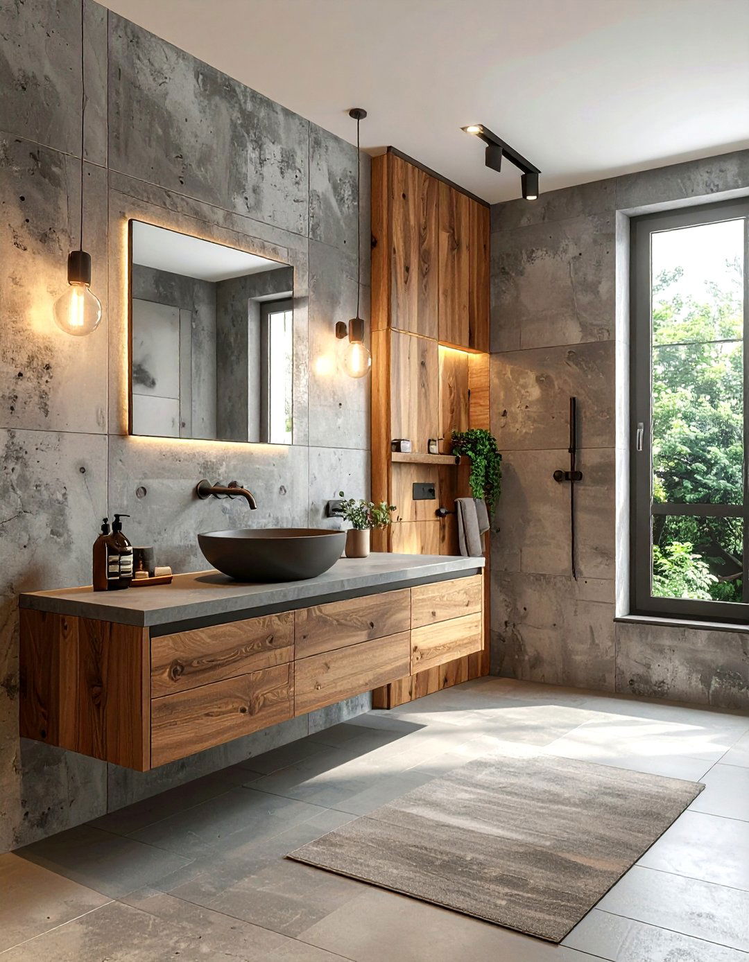 Concrete Bathroom Wall Mounted Faucet - 30 wall-mounted faucet ideas