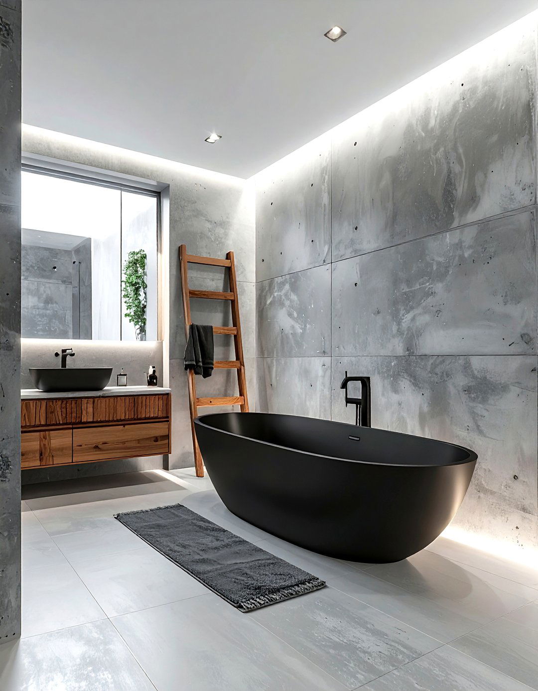 Concrete Bathroom Walls - 30 bathroom redesign ideas