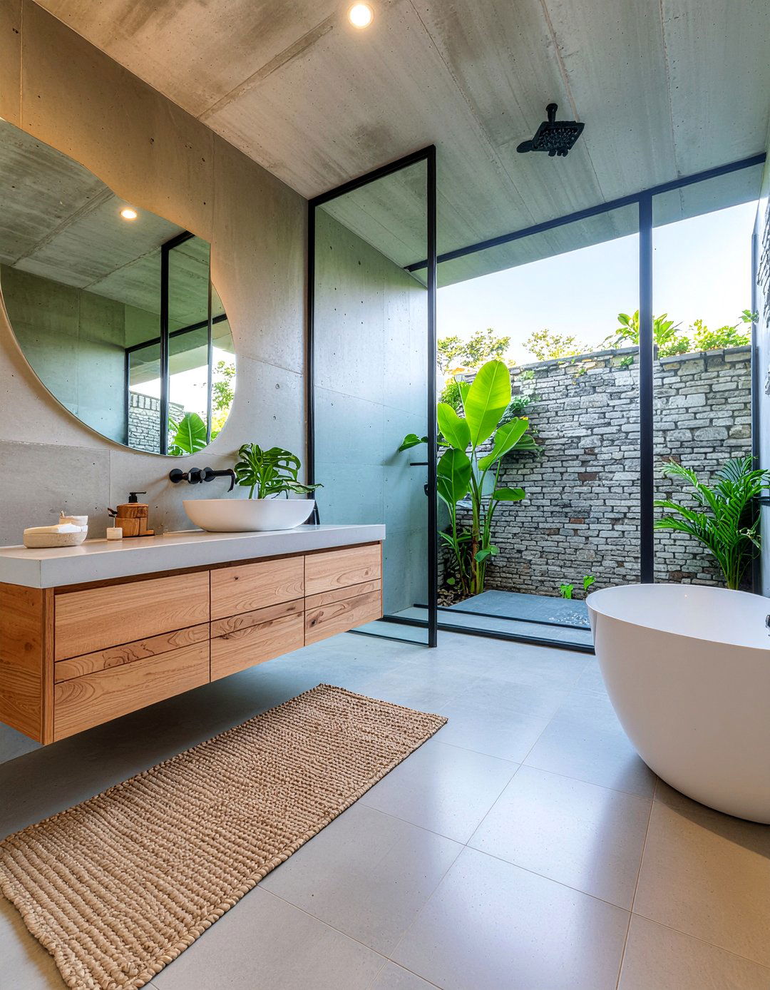 Concrete Bathroom Walls And Floor - 30 resort bathroom ideas
