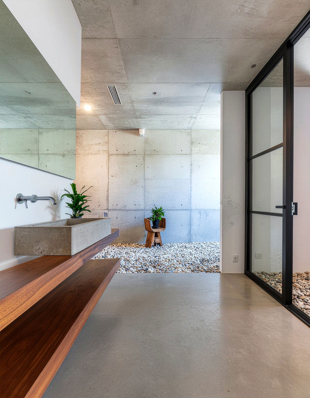 Concrete Bathroom - 30 bathroom inspo ideas