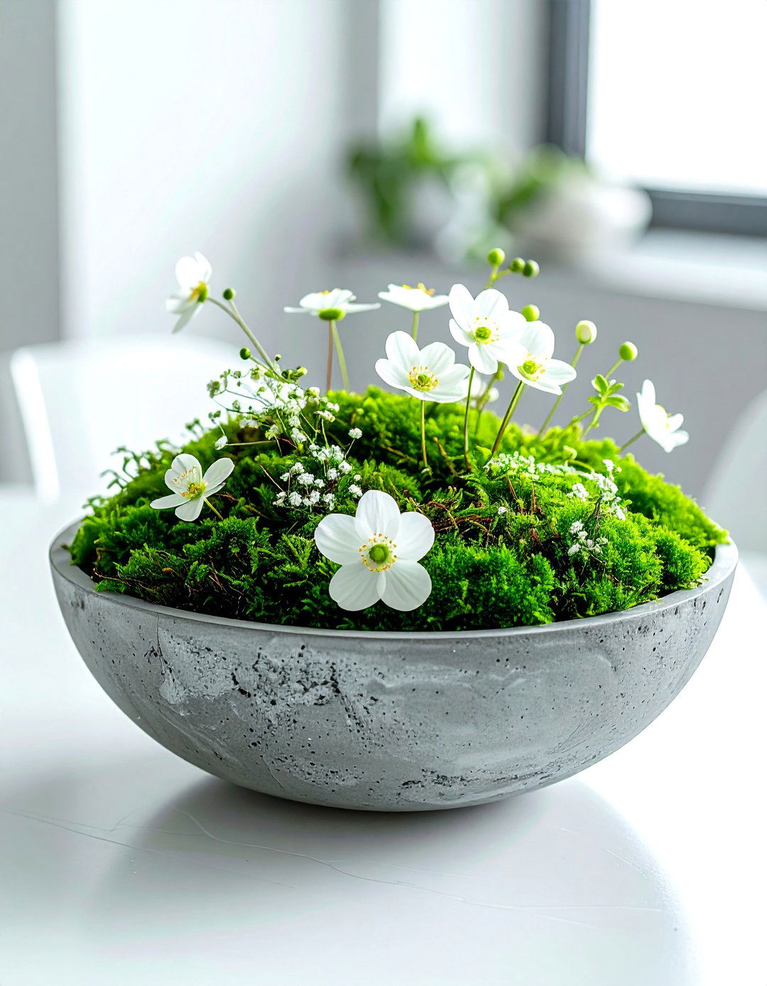 Concrete Bowl Dining Table - 30 bowl centerpiece dining ideas