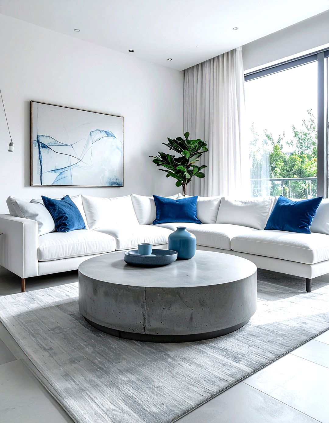 Concrete Coffee Table - 30 durable decor ideas