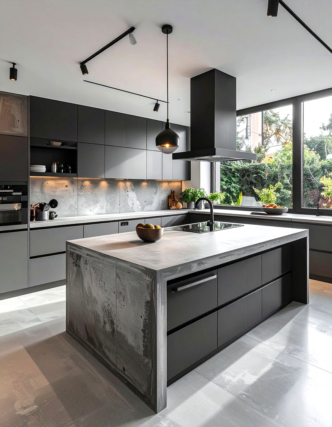 Concrete Countertop Overlay - 30 DIY kitchen countertop ideas