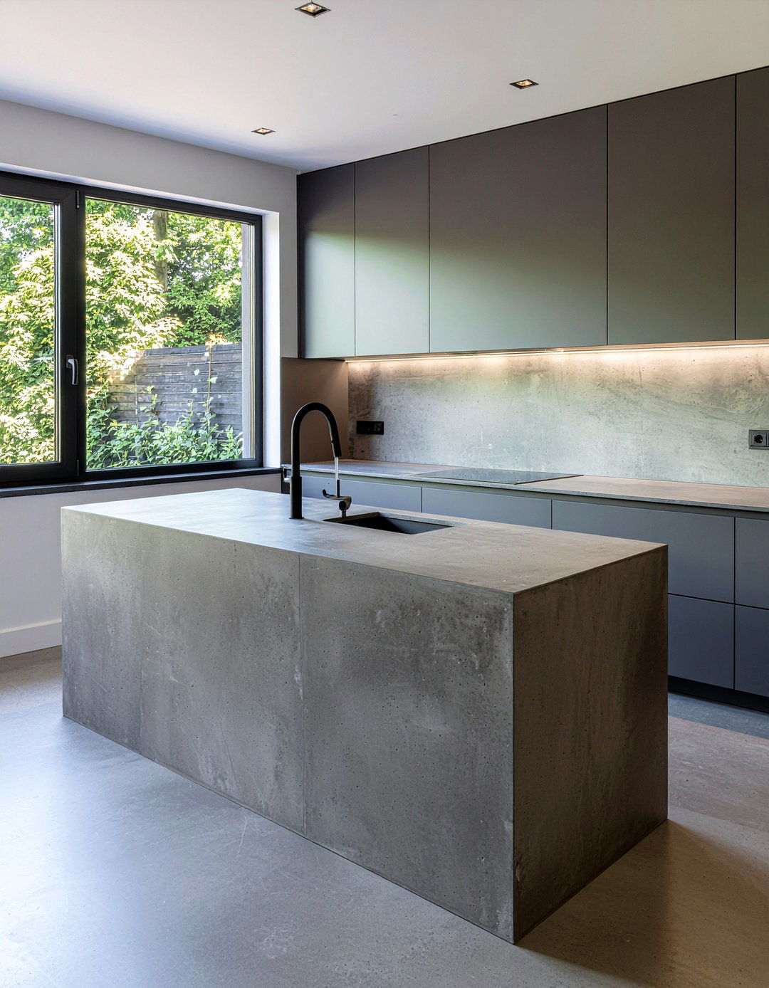 Concrete Countertops - 30 Fixer Upper kitchen ideas