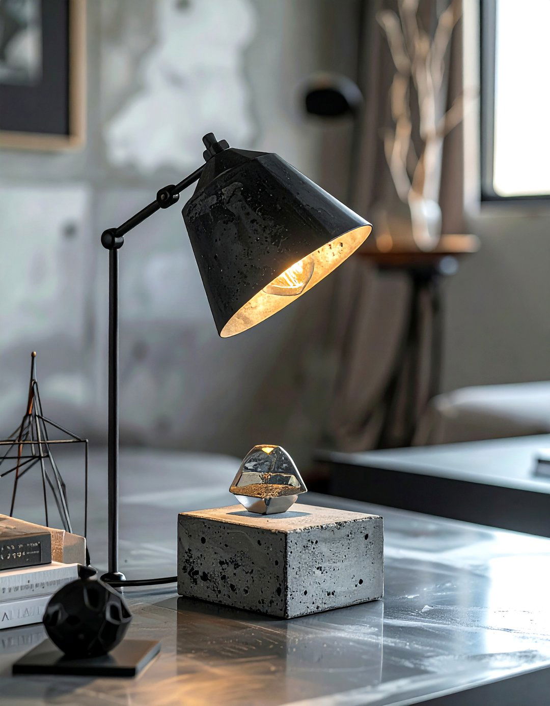 Concrete Desk Lamp - 30 desk lamp ideas