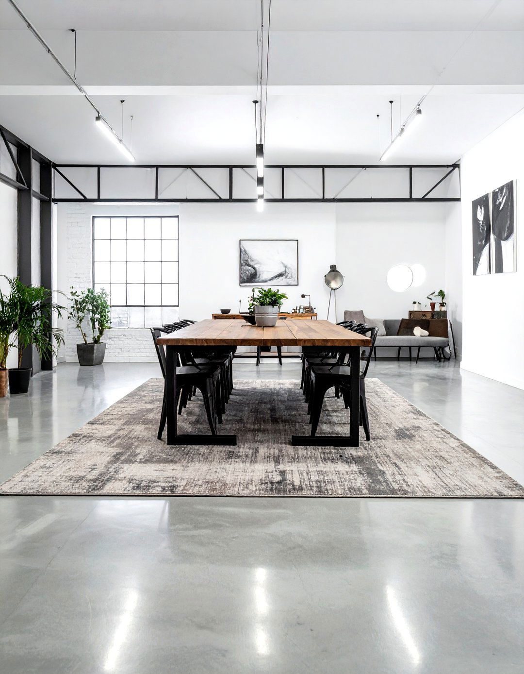 Concrete Dining Room Floor - 30 warehouse dining room ideas