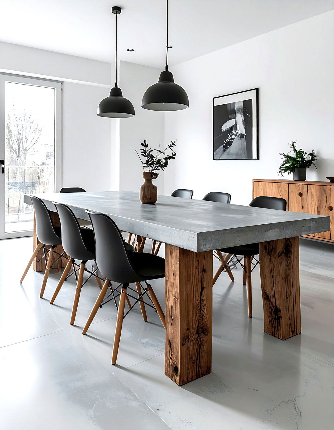 Concrete Dining Table - 30 one-of-a-kind decor ideas