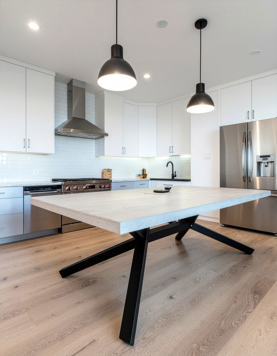 Concrete Effect Extending Table - 30 extendable dining table ideas