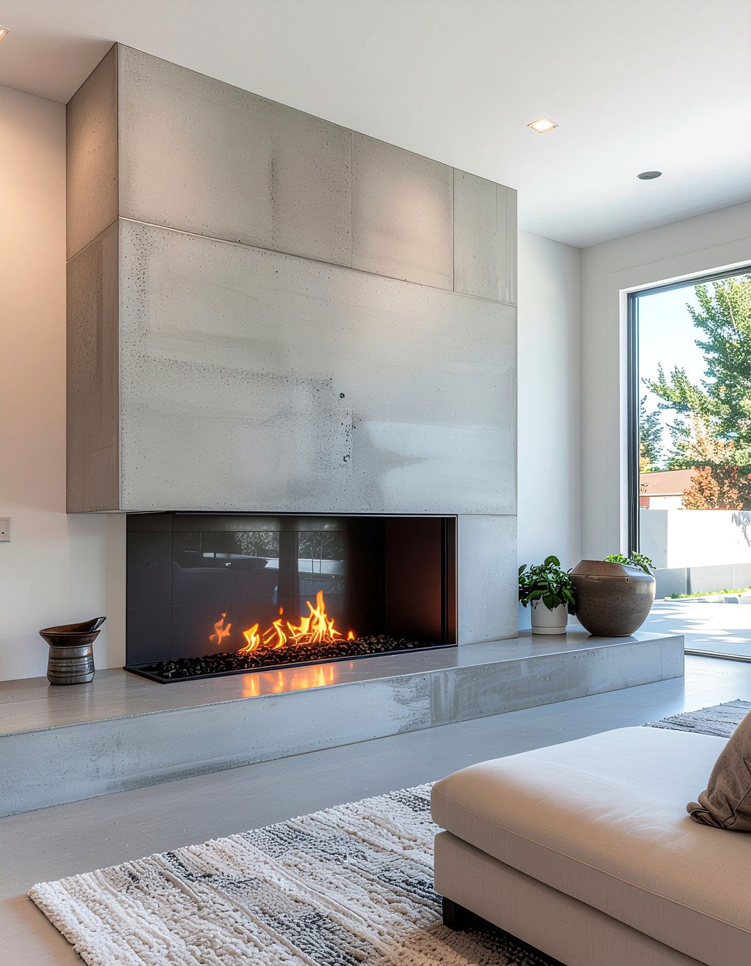 Concrete Fireplace Surround - 30 fireplace surround ideas