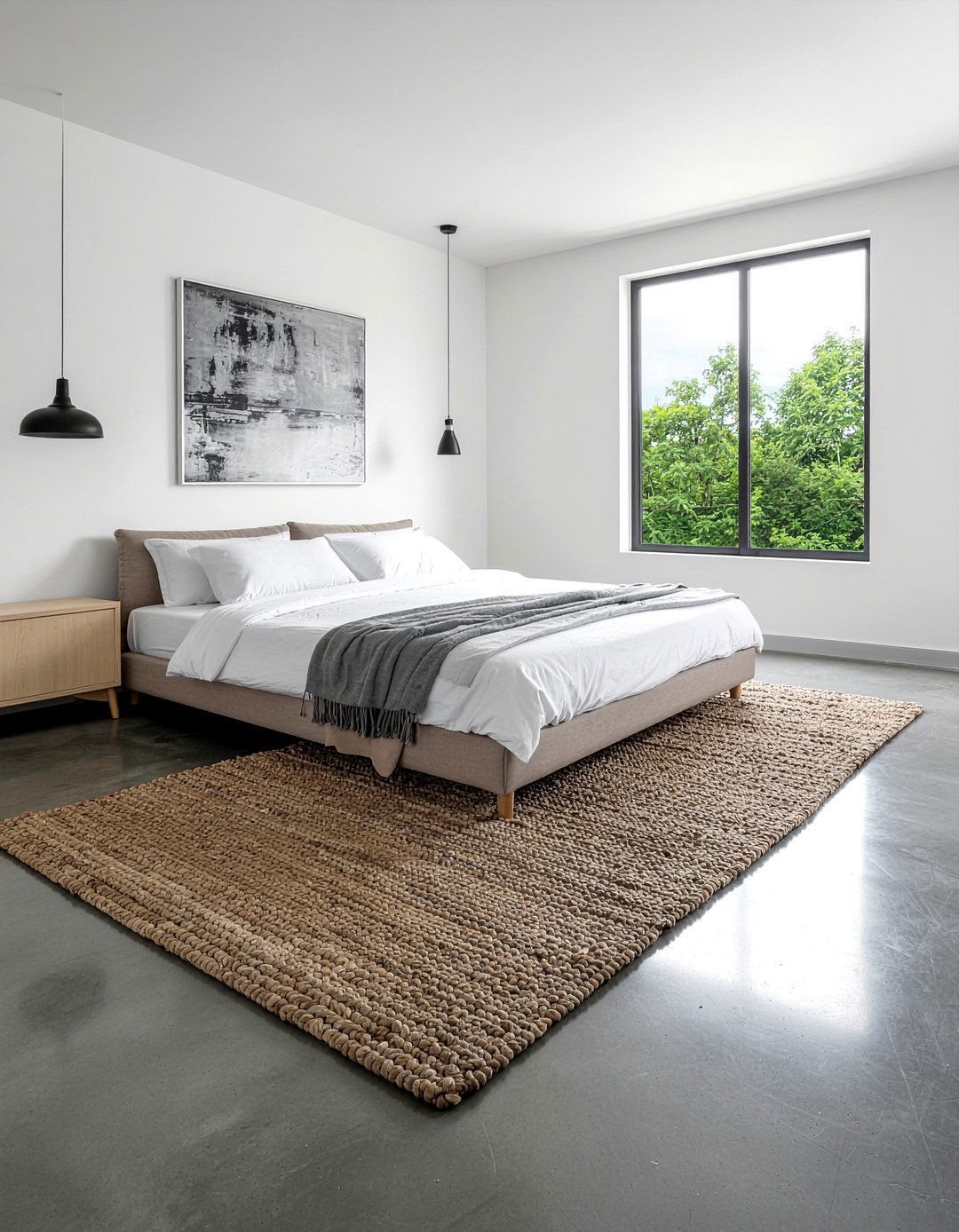 Concrete Floor Bedroom - 30 loft style bedroom ideas